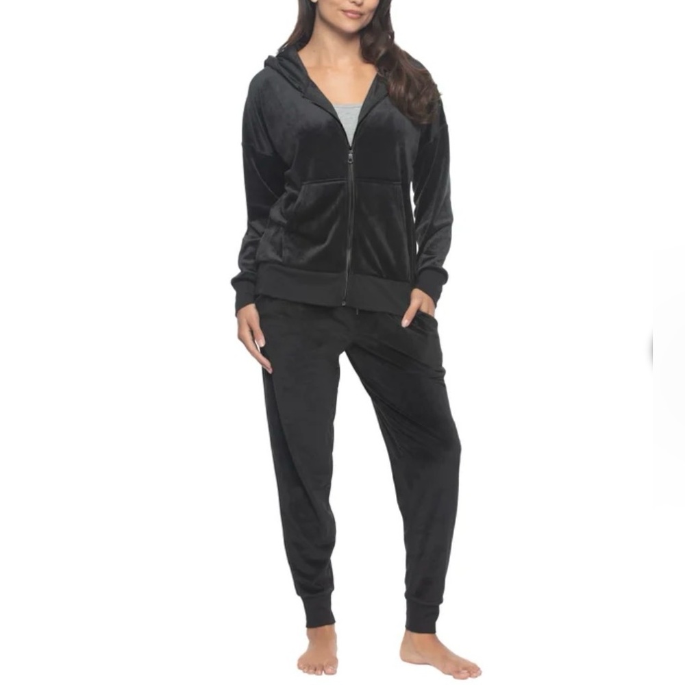 Felina Women’s Black Velour Track Suit